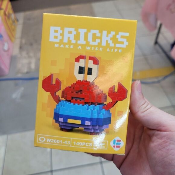 Brand New Spongebob Mr Krabs Bricks Lego Figure - Picture 1 of 5